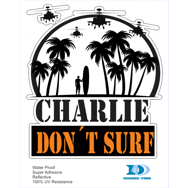 Sticker Charlie Dont Surf