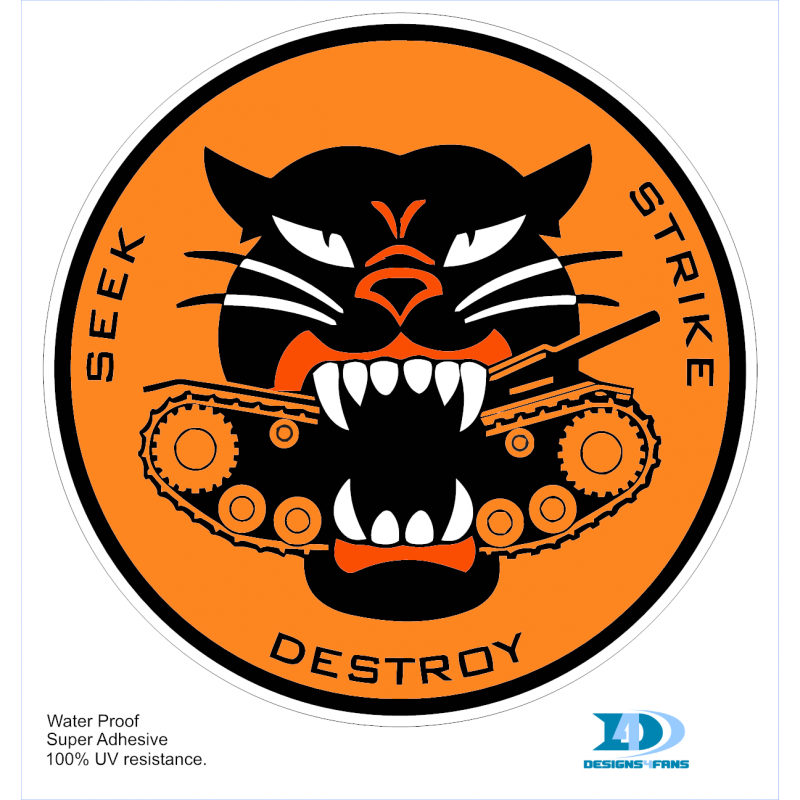 Sticker Seek Strike Destroy