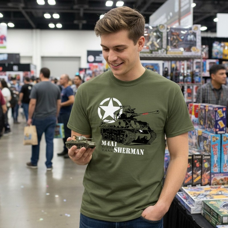 Playera M4A1 Sherman - "Medium Tank" - El Blindado de la Victoria