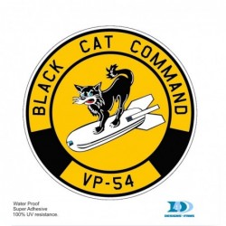 Sticker Black Cat Command