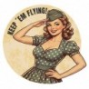 Sticker Keep ´Em Flying Pin Up