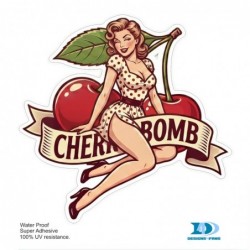 Sticker Cherry Bomb Pin Up