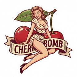 Sticker Cherry Bomb Pin Up